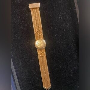 Vintage Sarah Coventry mesh locket bracelet